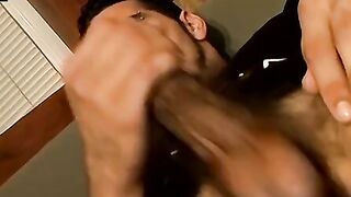 Straight thug with piercings talks dirty and strokes himself
