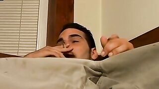 Straight thug with piercings talks dirty and strokes himself