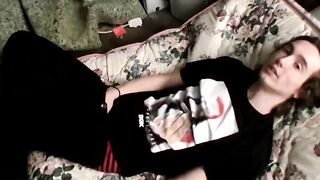 Gorgeous Sean Johansen jacking off his dick on cam for money