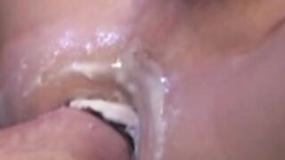 His legs spread, his hard cock bouncing back and forth, open and wide for his top, wh