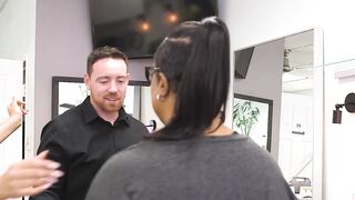 Romeo Price hammered his boss bitch Bridgette B in the salon