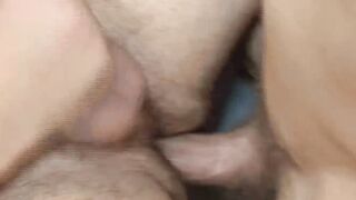 Young men J Elliot and Gabriel Blue fucks in missionary until both are ready to cum