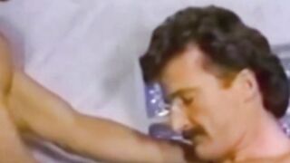 Muscular homo Al Parker and his fuck buddy both stroke and bj one another