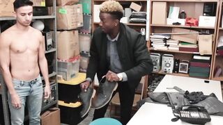 Jock Thief Gets deep pounded deep by BBC for Stealing from Store