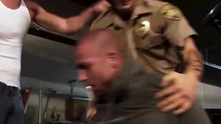 SayUncleNetwork.com - Gay suspect double-teamed raw by a police officer and a stud