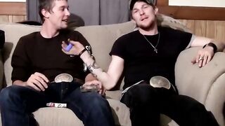 Str8Thugs.com - Ty and his buddy's naked cock stroking session and mutual masturbatio