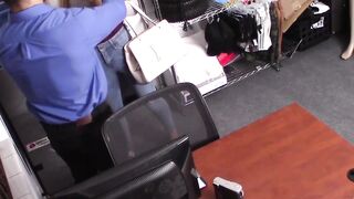 Shoplifting teen Scarlett Fall drilled for facial punishment