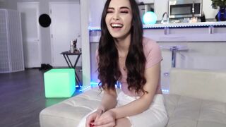 Shy teen Aria Lee pounded doggystyle after blowing stepdad