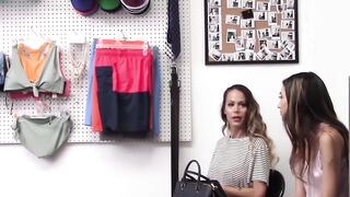 Busted thief Natalia Nix bangs security officer with stepmom