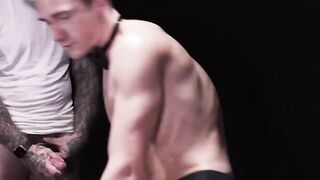 Cole Blue's anal spitroast with Jack Dixon and Lance Charger