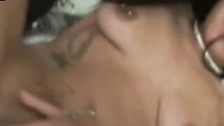 Pierced nipples Kimberly Kendall creampied after hot fucking