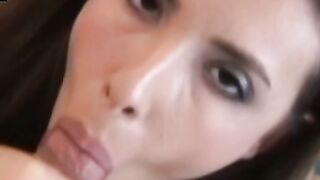 Young babe Casey Calvert hardcore fucked doggystyle after BJ