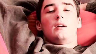 Straight thug Dustin jerks off his solid cock and shows off his gorgeous feet