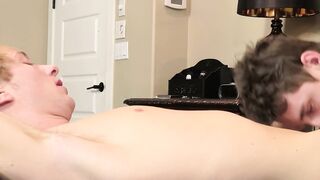 Two twinks pillow fight turned into savage penetrations