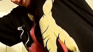 Straight skinny thug jerks off his cock solo and cums