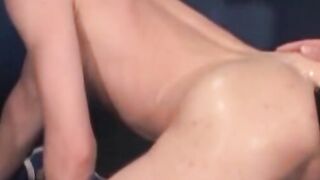 Over on the wrestling mat, RSS exclusive Taurus, in a tight blue singlet, and Julien