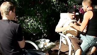 Handsome Tristan Matthews rimmed and fucked the hungry hole of sexy Krist in a fourso