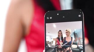 MILFs Charli Phoenix and Jade Greene turn PTA into a horny session