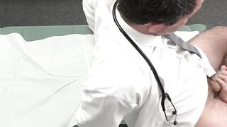 Patient Mark Something spreads legs in getting creampie by horny doctor Jesse Zeppeli
