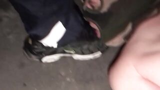Tristan  worships Jonathan Darko for a hard banging
