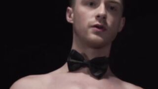 Horny twink Cole Blue passionate sucked the long throbbing cock of master Brian Adams