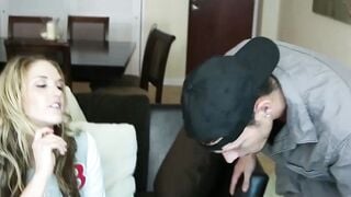 Young beauty Briana OShea gets her tasty pussy creampied
