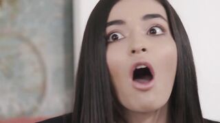 Lesbian college babe pussy licked by a big breasted MILF