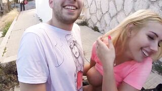 Lady with tattoos gets her pussy banged outdoors