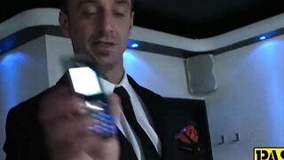 Hot British babe  eats cum after Pascal White drills her