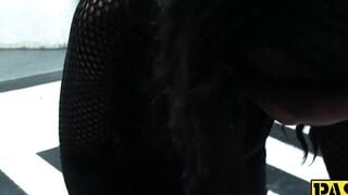 Hot British babe  eats cum after Pascal White drills her