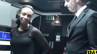 Hot British babe  eats cum after Pascal White drills her