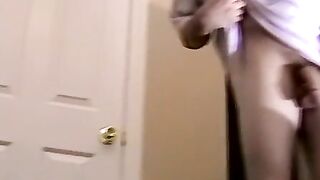 Amateur hairy guy receives a blowjob from black homosexual