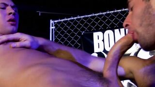 Threeway with anal and raw blowjobs with hot hunks and jocks