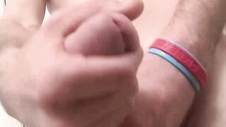 Horny Nolan wants to get his massive meat out and start stroking it