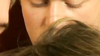 Young Devon and gorgeous Ayden sucked the throbbing dick of hot London in a threesome