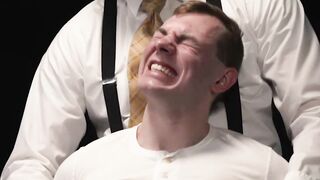 Suited Legrand Wolf dildo fucked the tight asshole of jock Blake Ellis