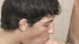 Rock hard cock twink Toby Marx gets hot passionate handjob