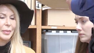 MILF thief Erica Lauren busted and fucked with stepdaughter