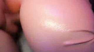 BIG ASS in PINK LEGGINGS Receive a CUM on PUSSY vol1