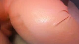 BIG ASS in PINK LEGGINGS Receive a CUM on PUSSY vol1