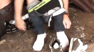 MenWithFur.com - Hairy butt fucker gets cum blasted all over his pits