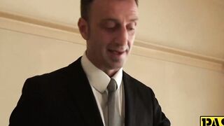 Busty fetish chick Honesty dominated hard by Pascal While