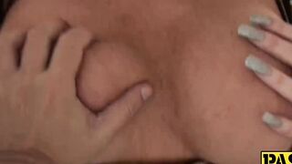 Sexy British milf Jessie Jo submits to big cock Pascal White