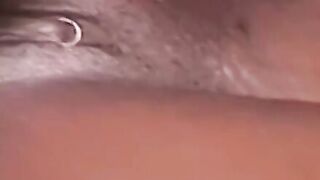 Ebony babe sprayed with cum after BJ and hard dick pounding