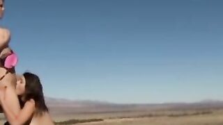Outdoor scissoring with Jayme Langford and her dyke babe Hoe 2