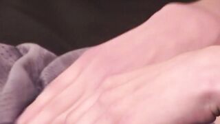 BobAuntie.com - Young gay dude tugs and strokes his long cock intensely