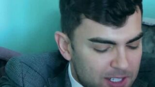 Big dick Alexander Muller fucks work buddy after hot rimming
