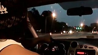 Skinny straight thug jerks off in the car and at his home