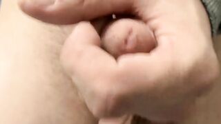 Steamy about to become a gay toy sucks his own big hard cock