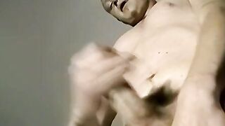 Studs stroke their dicks while standing and shoot their loads